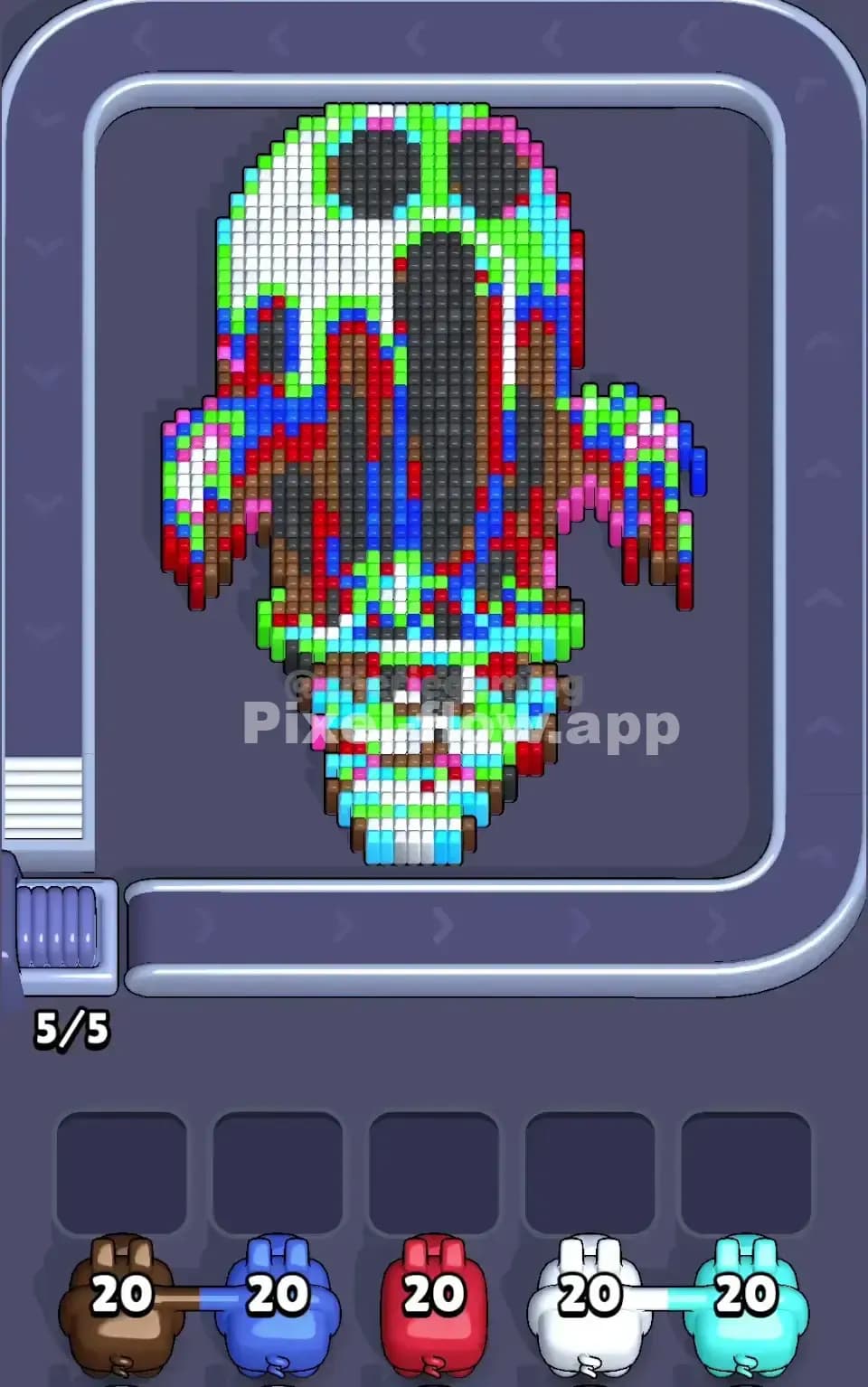 Pixel Flow Level 186 Screenshot