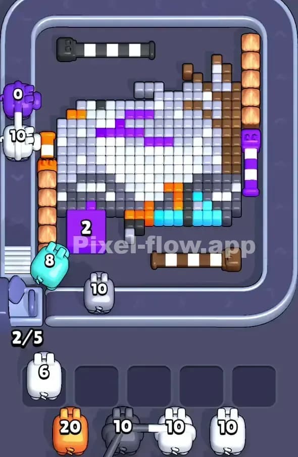Pixel Flow Level 383 Solution 2