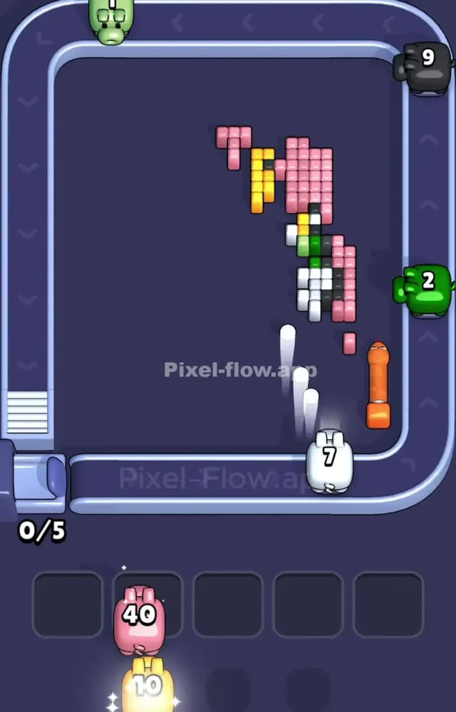 Pixel Flow Level 991 Solution 3