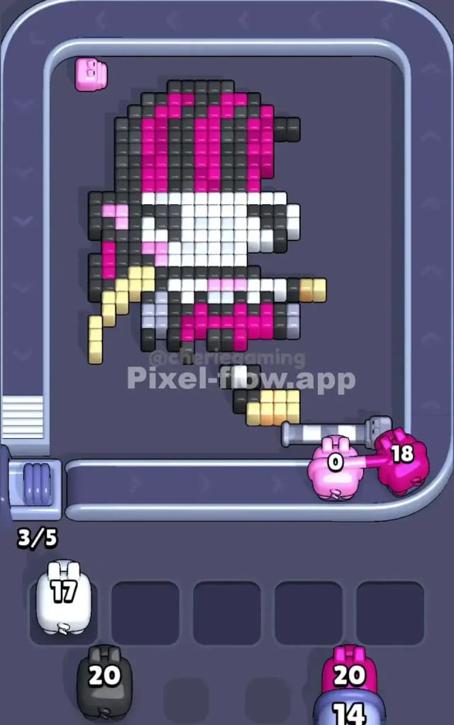 Pixel Flow Level 205 Solution 2