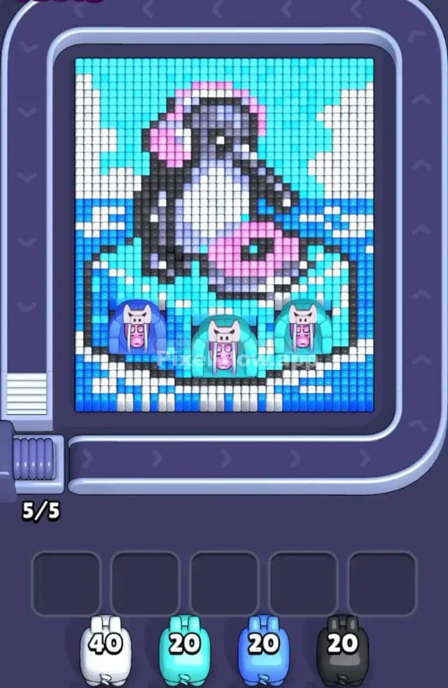 Pixel Flow Level 1724 Gameplay