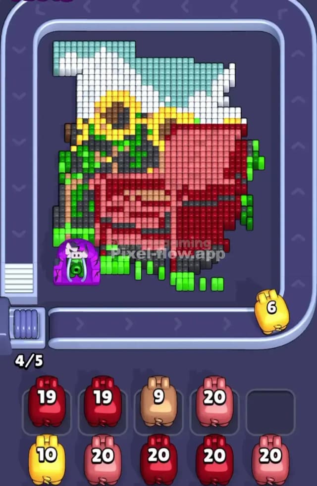 Pixel Flow Level 1754 Solution 1