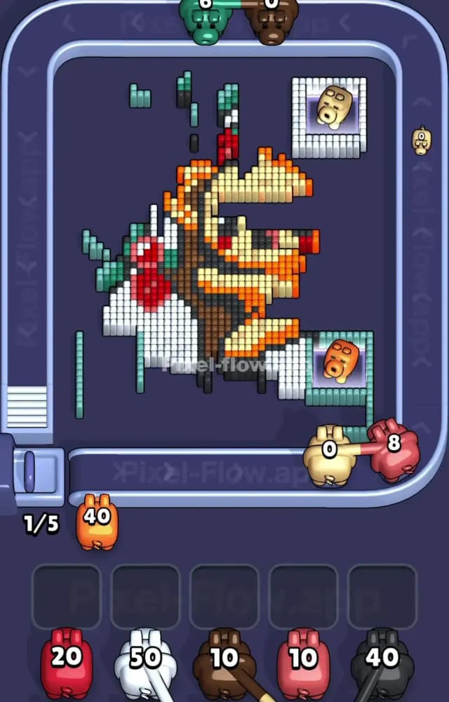 Pixel Flow Level 1230 Solution 2