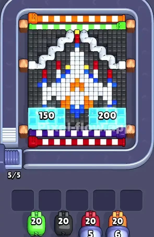 Pixel Flow Level 348 Gameplay