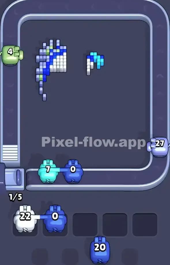 Pixel Flow Level 522 Solution 3