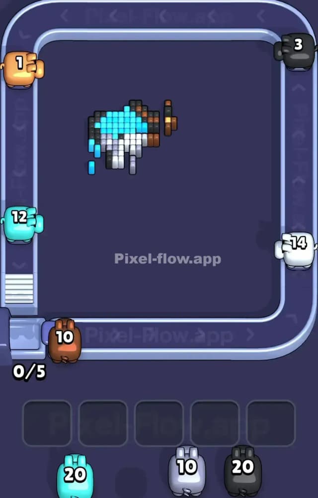 Pixel Flow Level 1456 Solution 3