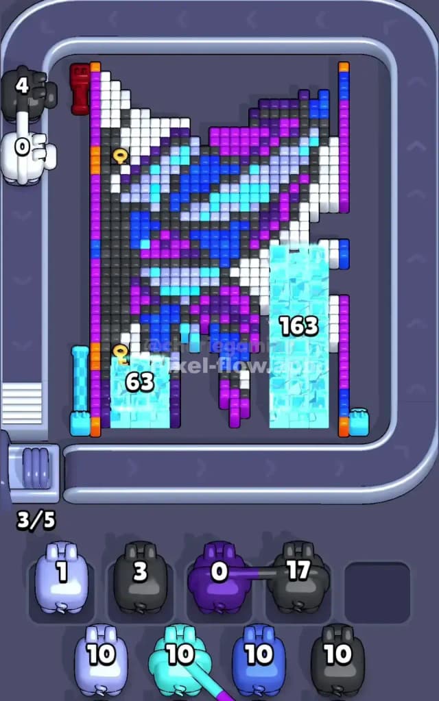 Pixel Flow Level 446 Solution 1