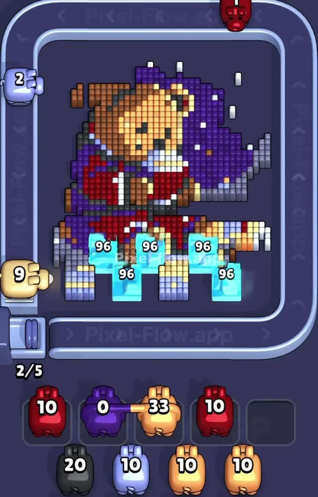 Pixel Flow Level 1380 Solution 1