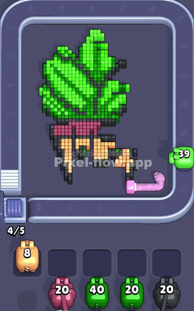 Pixel Flow Level 157 Solution 2