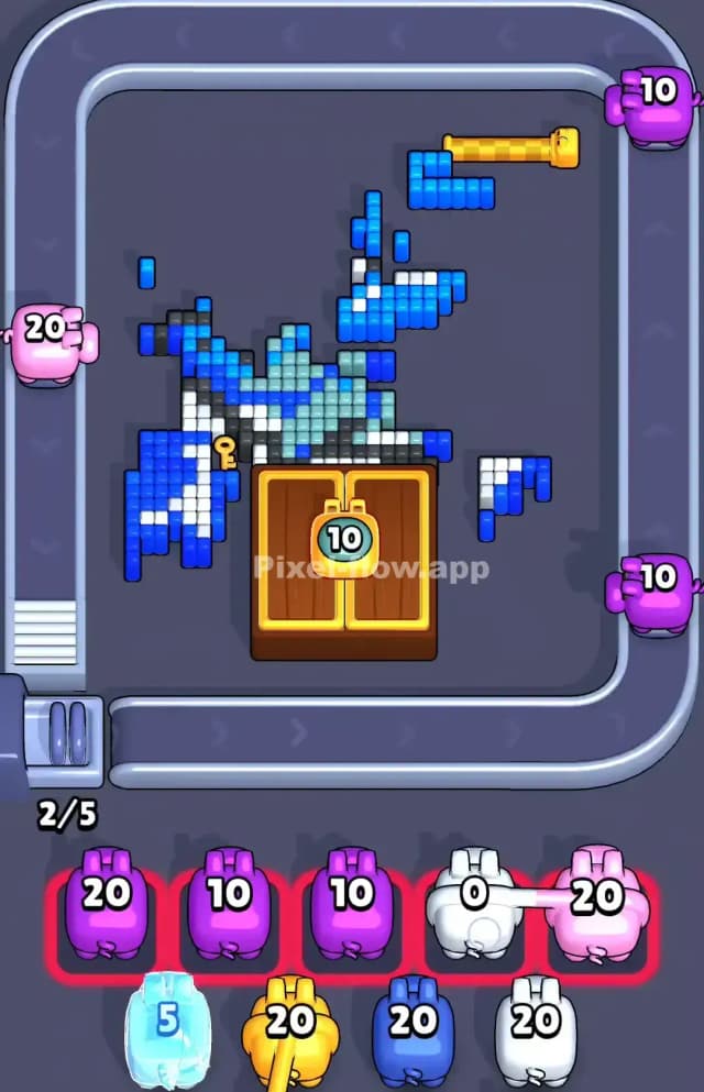 Pixel Flow Whale Level Solution 2