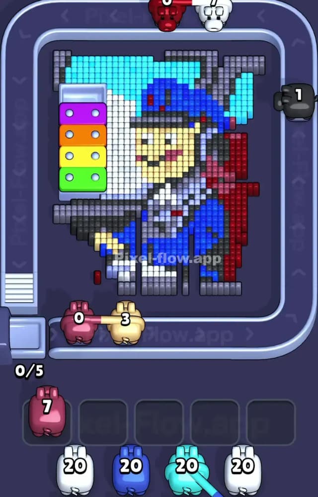 Pixel Flow Level 1497 Solution 1