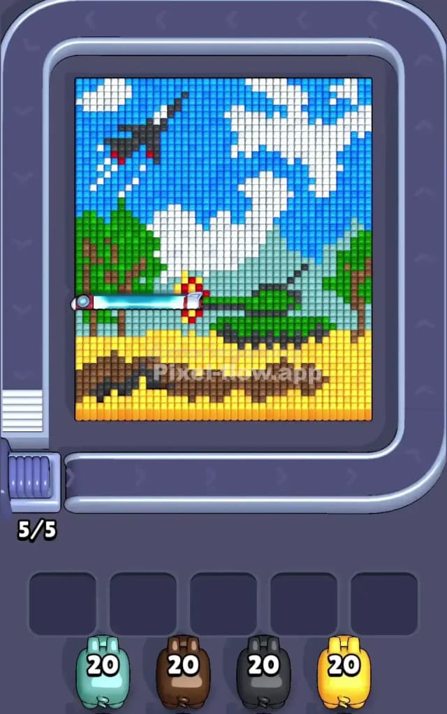 Pixel Flow Level 711 Gameplay