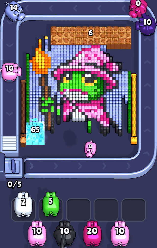 Pixel Flow Level 524 Solution 1