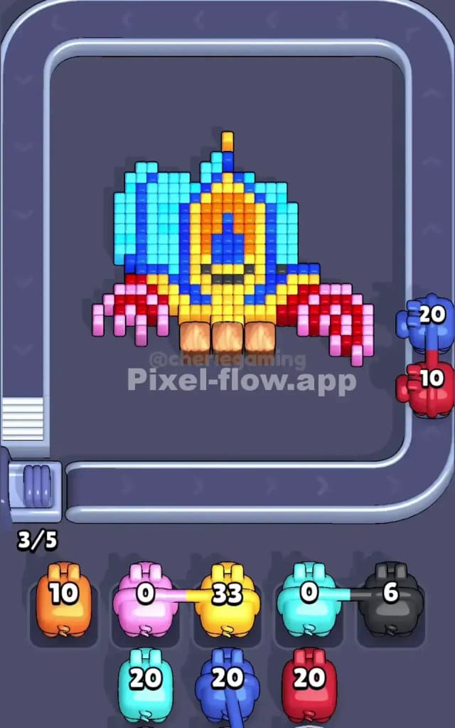 Pixel Flow Level 166 Solution 1