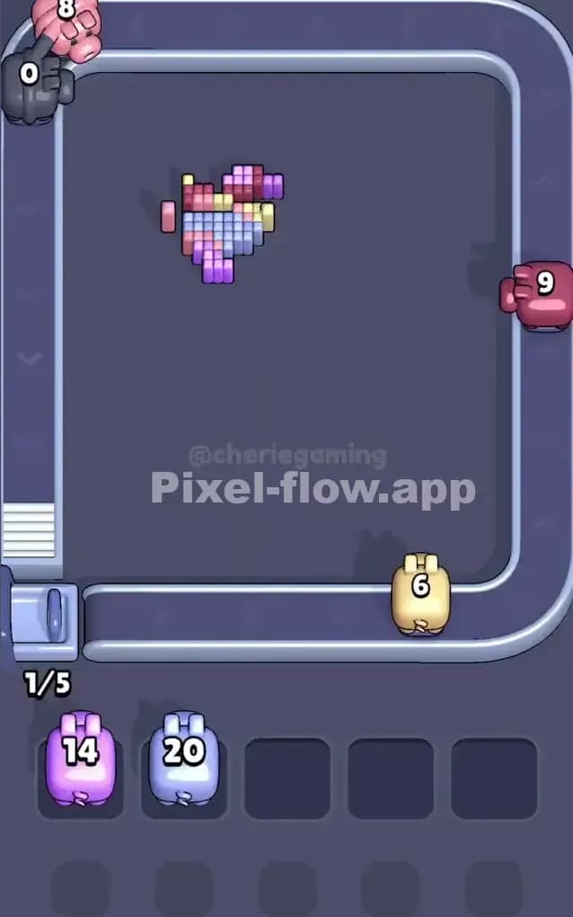 Pixel Flow Level 288 Solution 3