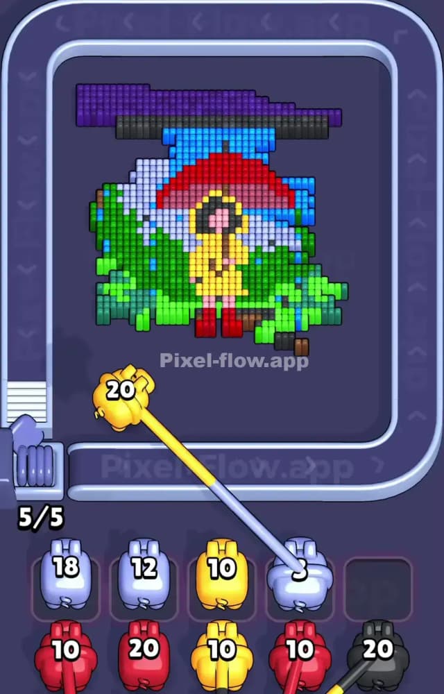 Pixel Flow Level 1052 Solution 1