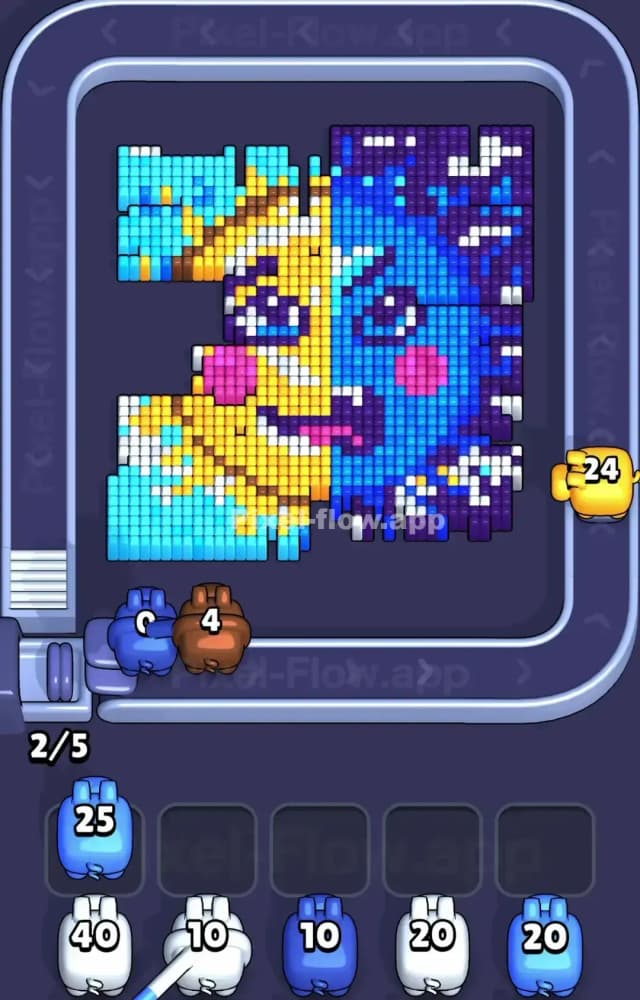 Pixel Flow Level 1200 Solution 1