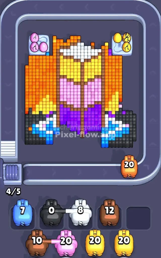 Pixel Flow Level 642 Solution 1