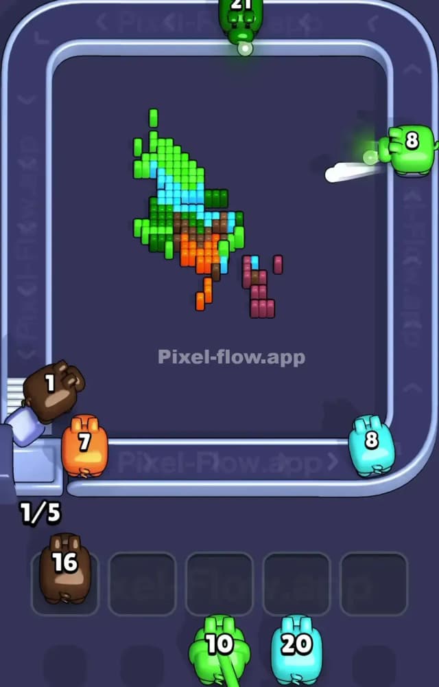 Pixel Flow Level 1228 Solution 3
