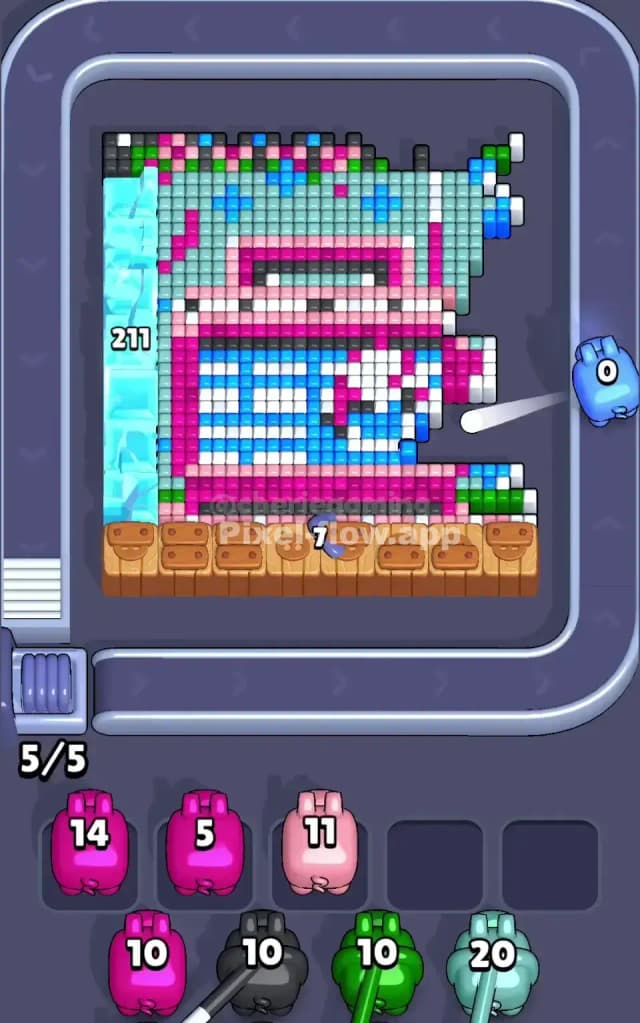 Pixel Flow Level 728 Solution 1