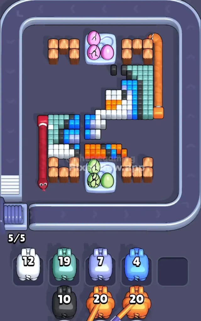 Pixel Flow Level 636 Solution 1