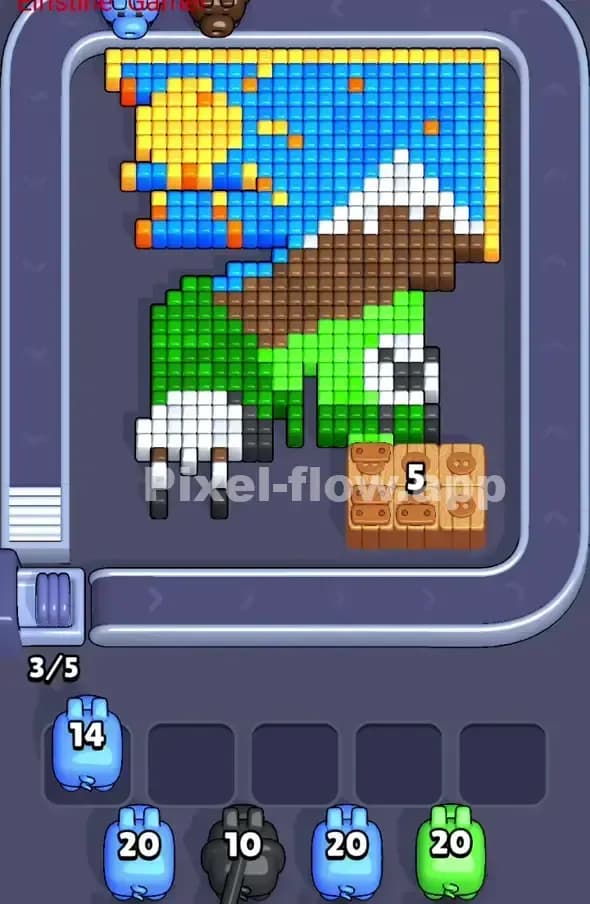 Pixel Flow Level 380 Solution 1