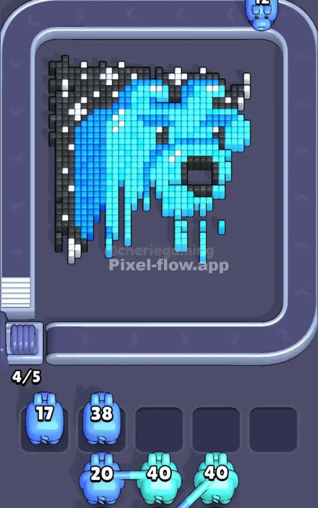 Pixel Flow Level 390 Solution 2