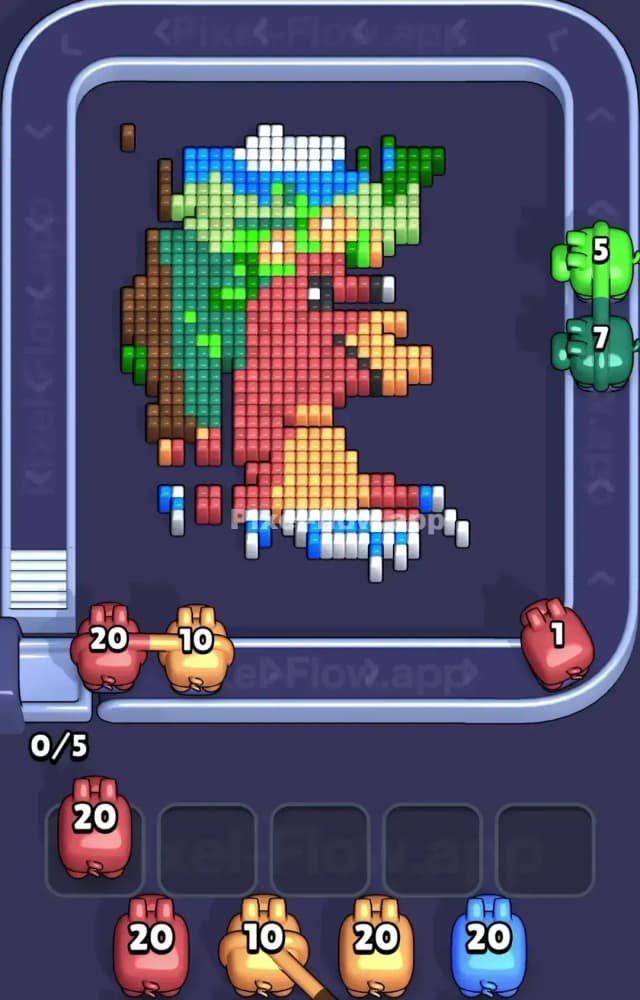 Pixel Flow Level 1439 Solution 2