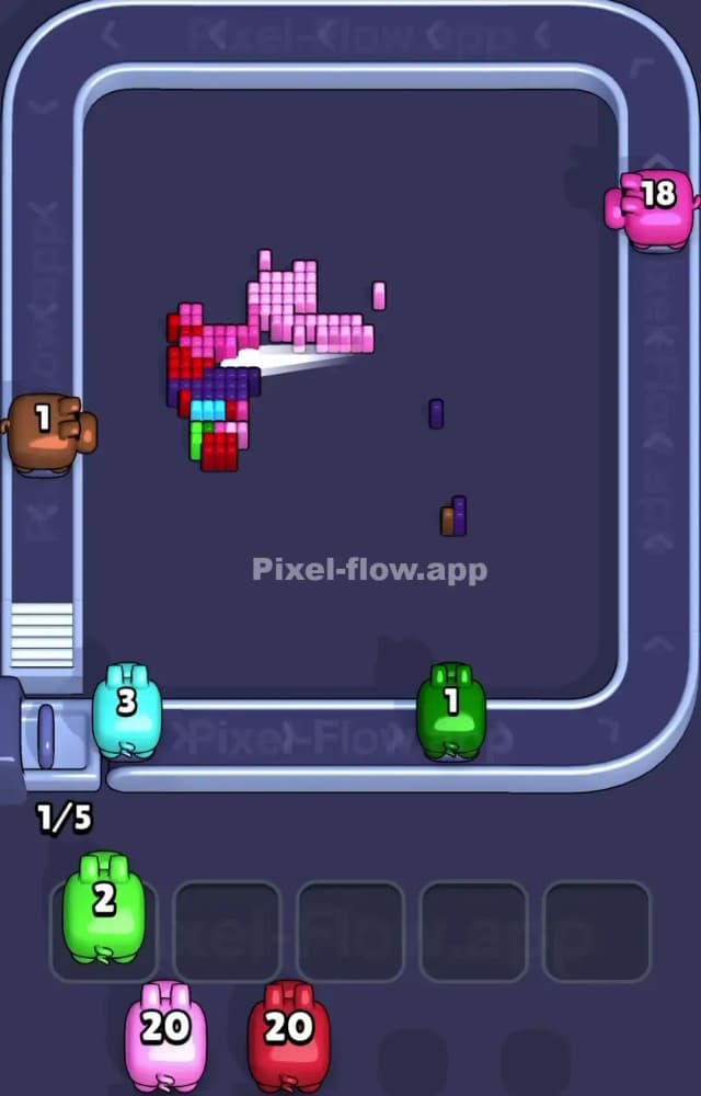 Pixel Flow Level 1398 Solution 3