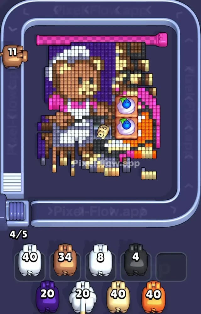 Pixel Flow Level 1155 Solution 1