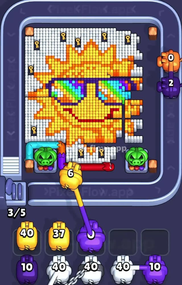 Pixel Flow Level 1220 Solution 1