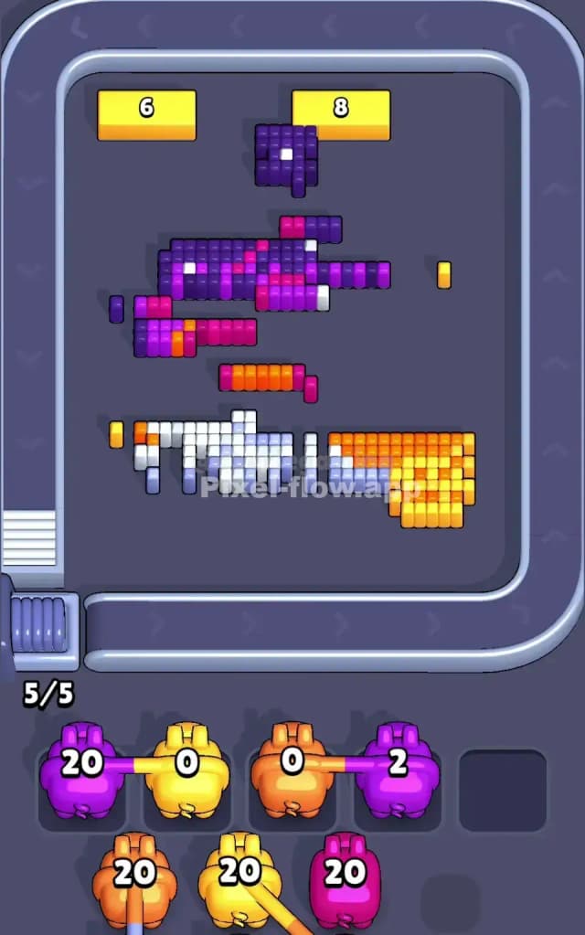 Pixel Flow Level 708 Solution 3