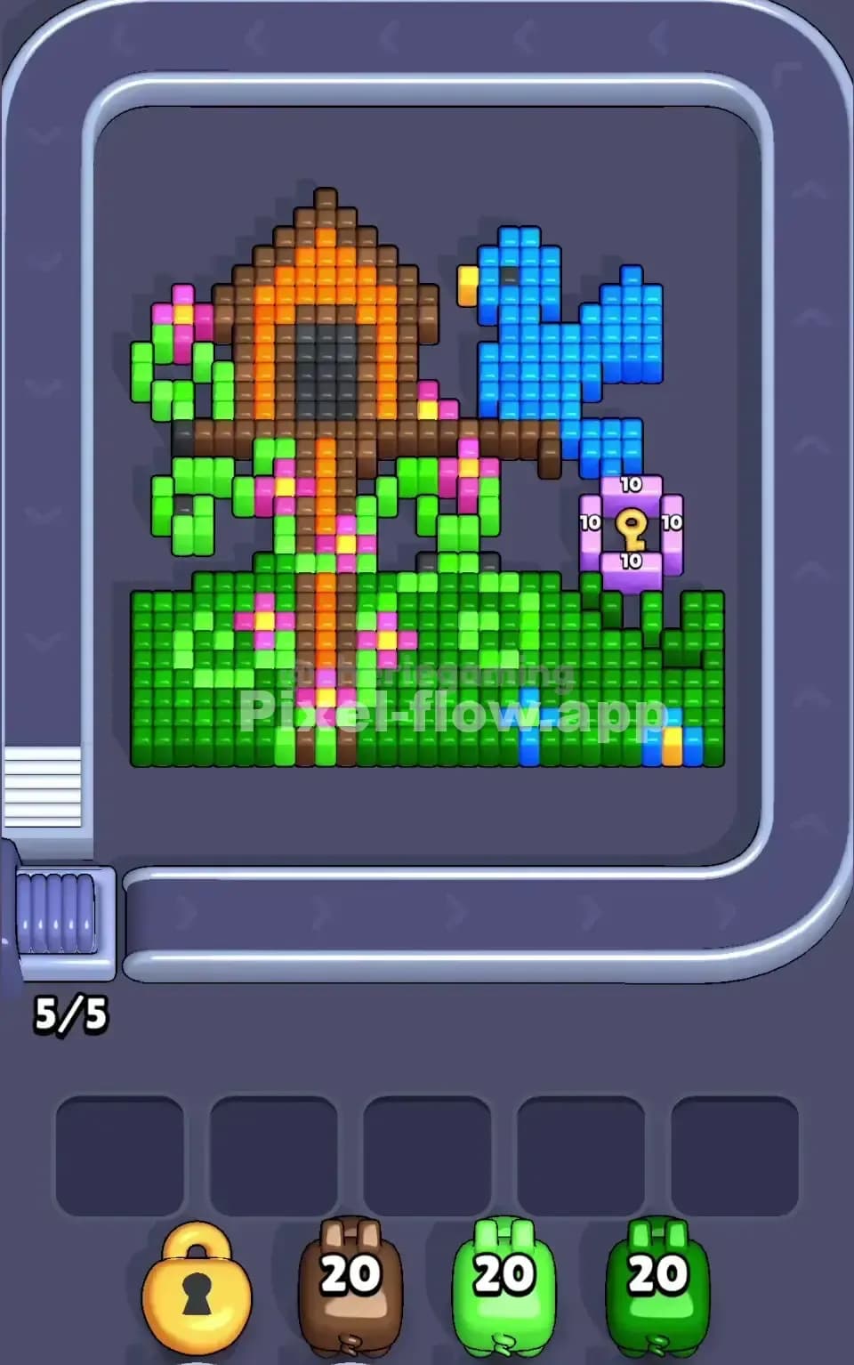 Pixel Flow Level 80 Screenshot