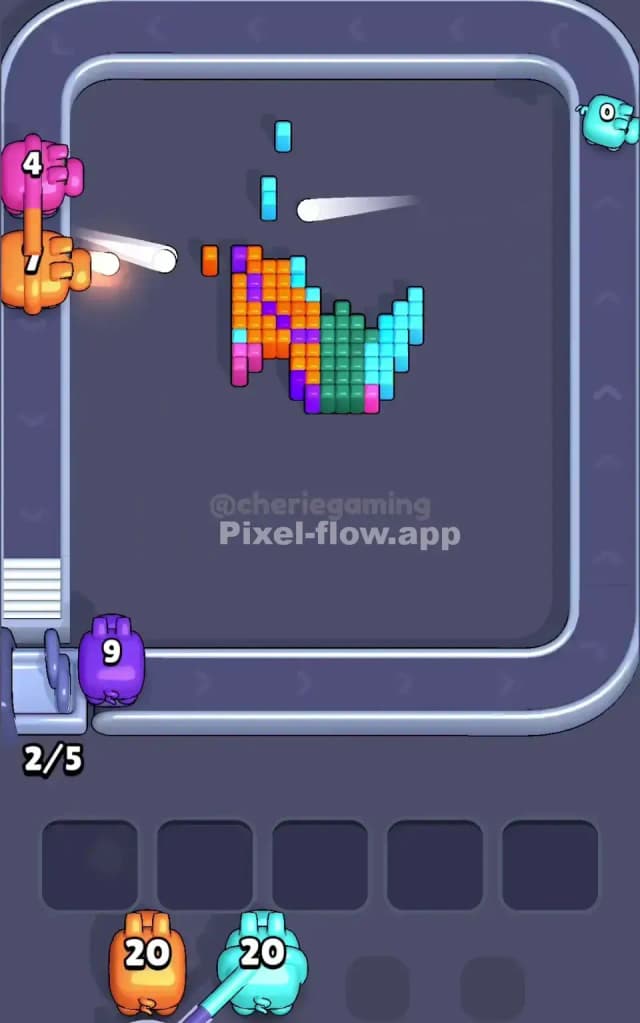 Pixel Flow Level 391 Solution 3