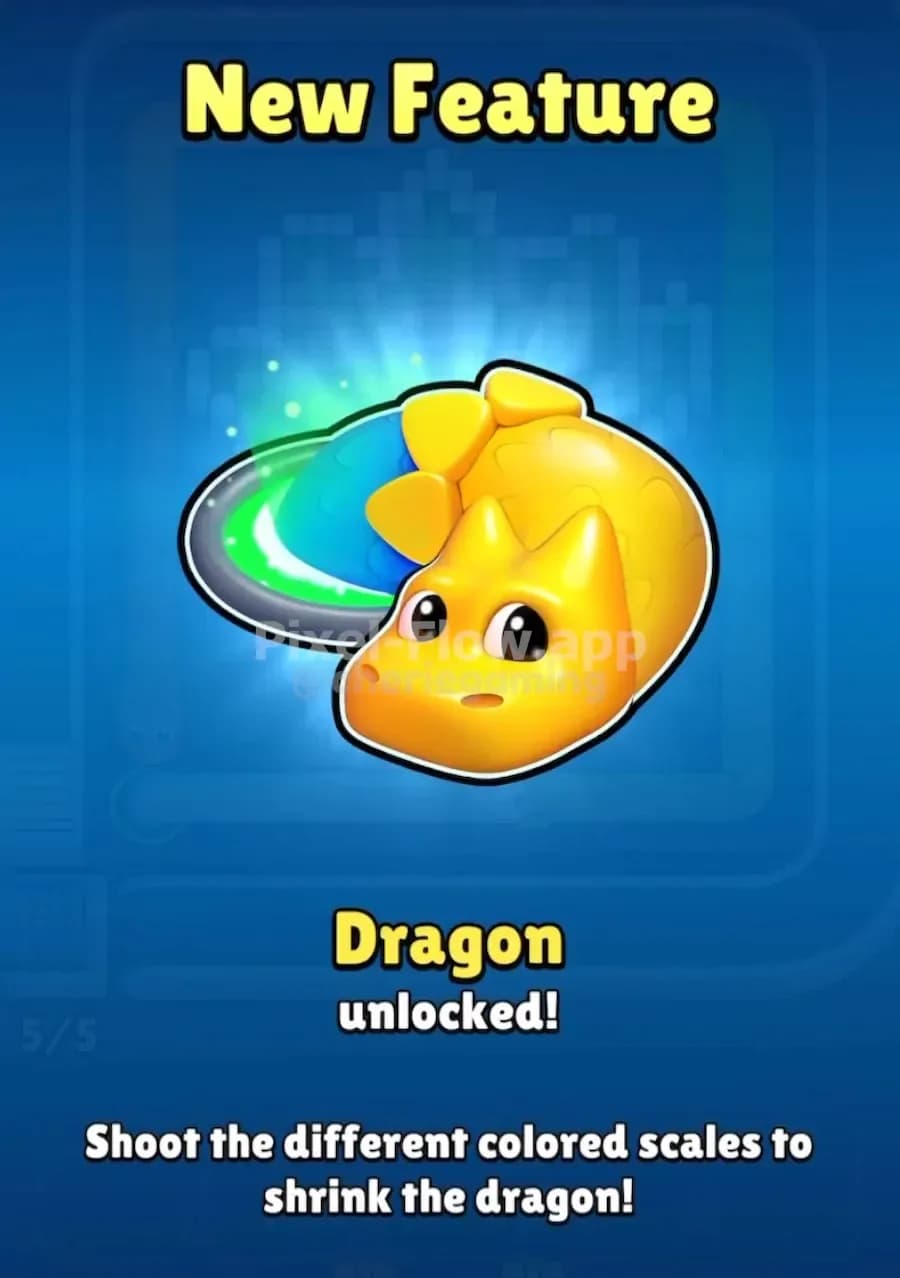 Dragon in Pixel Flow