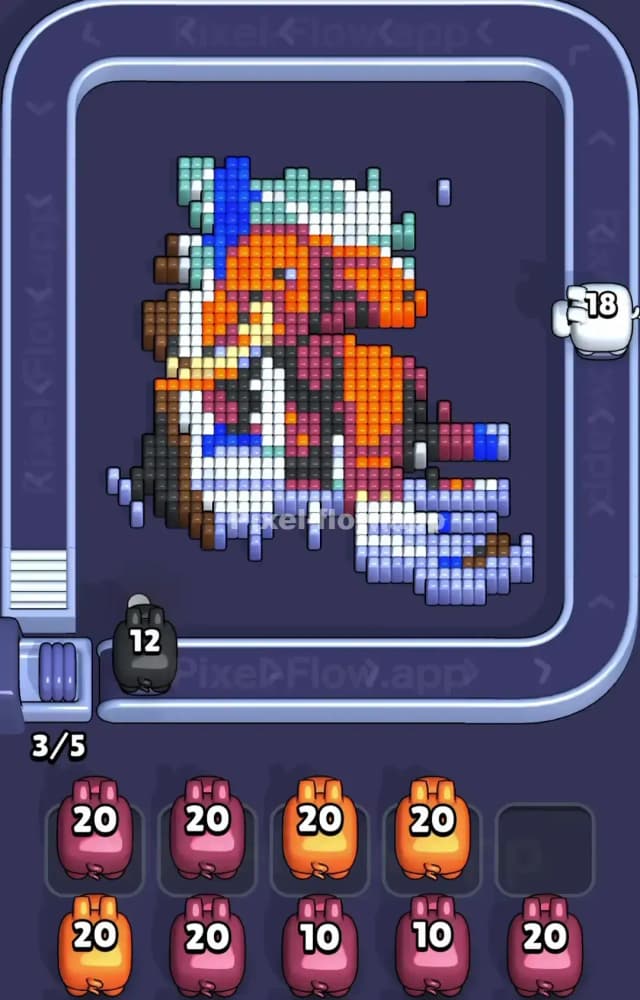 Pixel Flow Level 1303 Solution 2