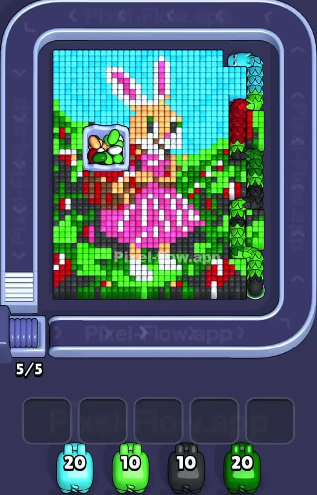 Pixel Flow Level 1388 Gameplay