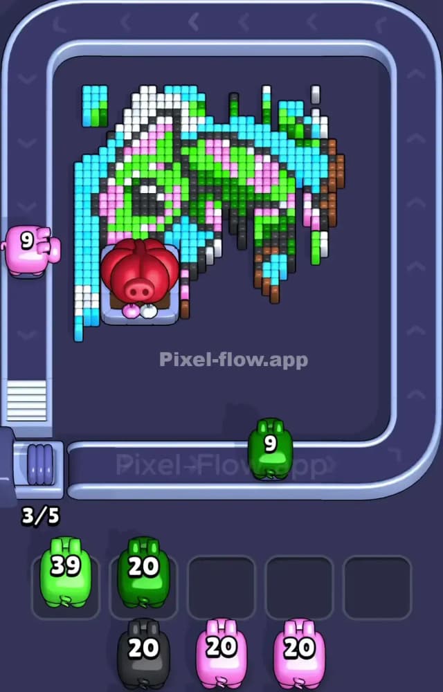 Pixel Flow Level 1000 Solution 1