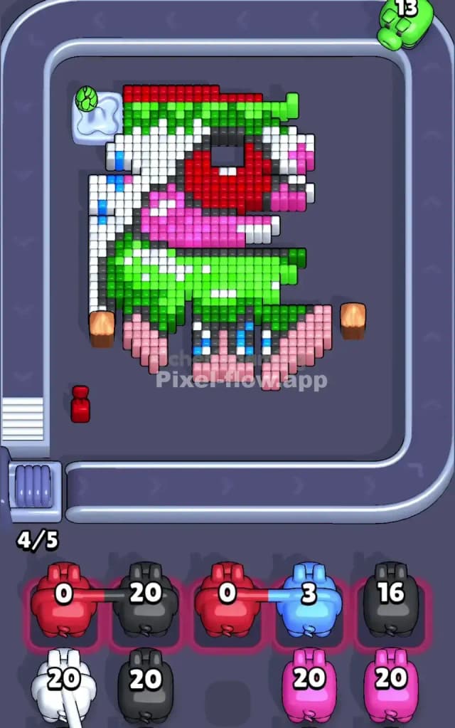 Pixel Flow Level 637 Solution 2