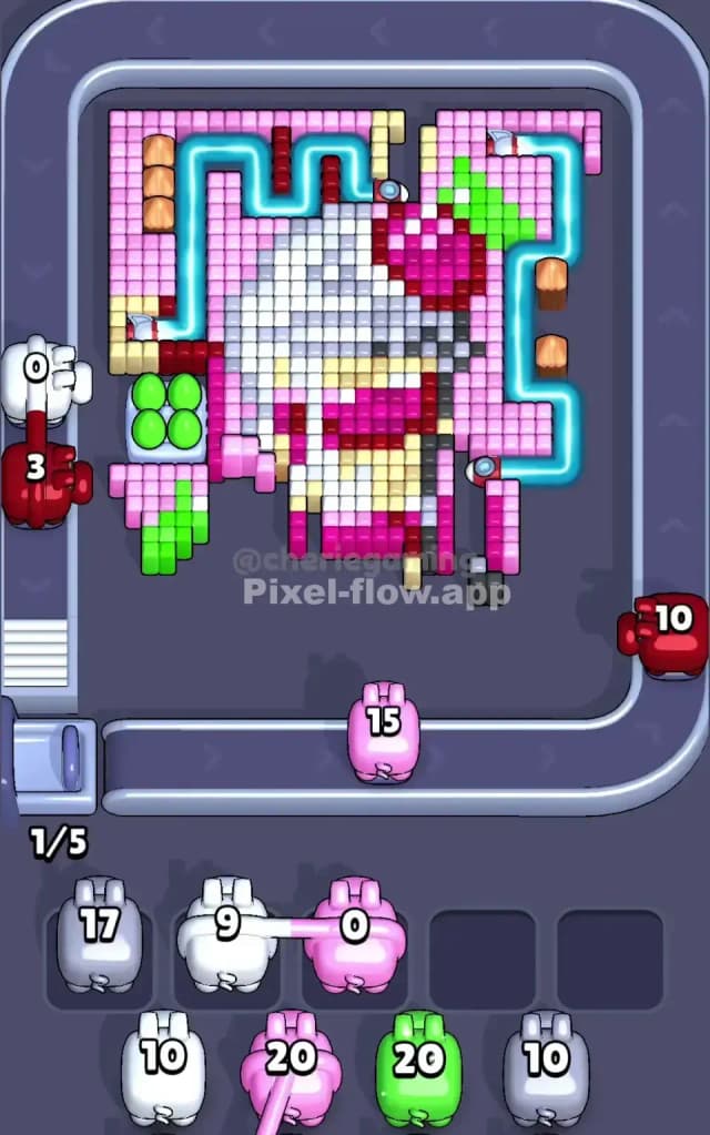 Pixel Flow Level 564 Solution 1