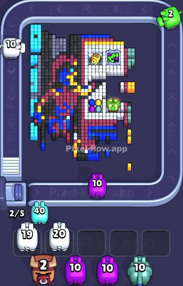 Pixel Flow Level 1314 Solution 2