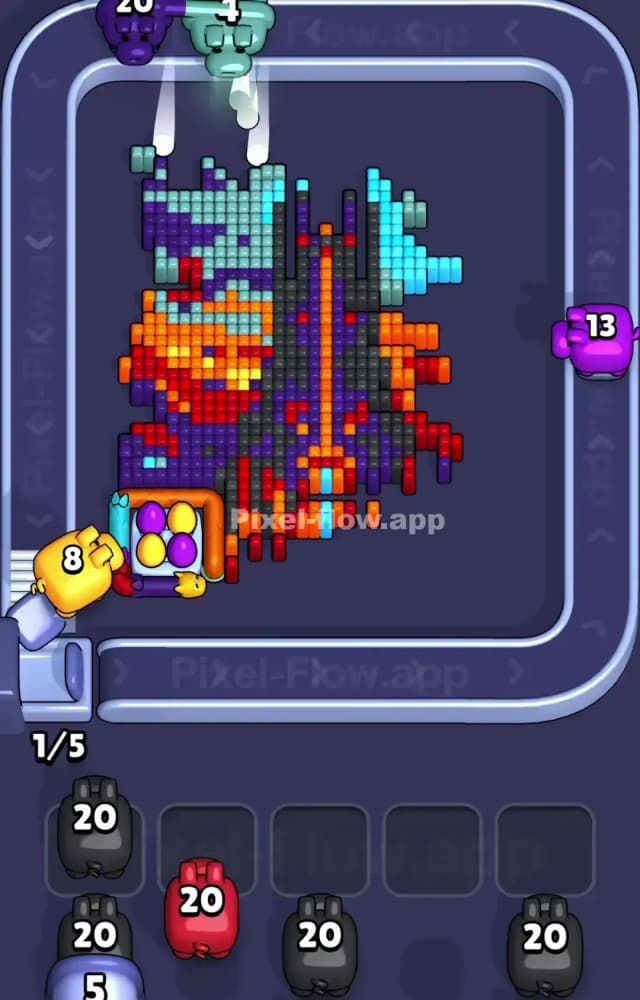 Pixel Flow Level 1108 Solution 2