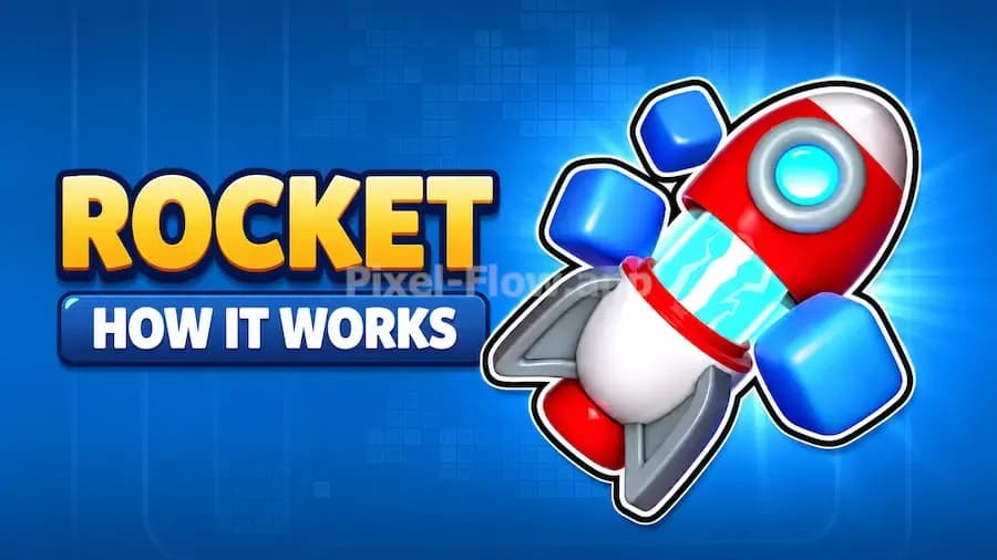 Pixel Flow Rocket Guide: Hit Head or Tail First