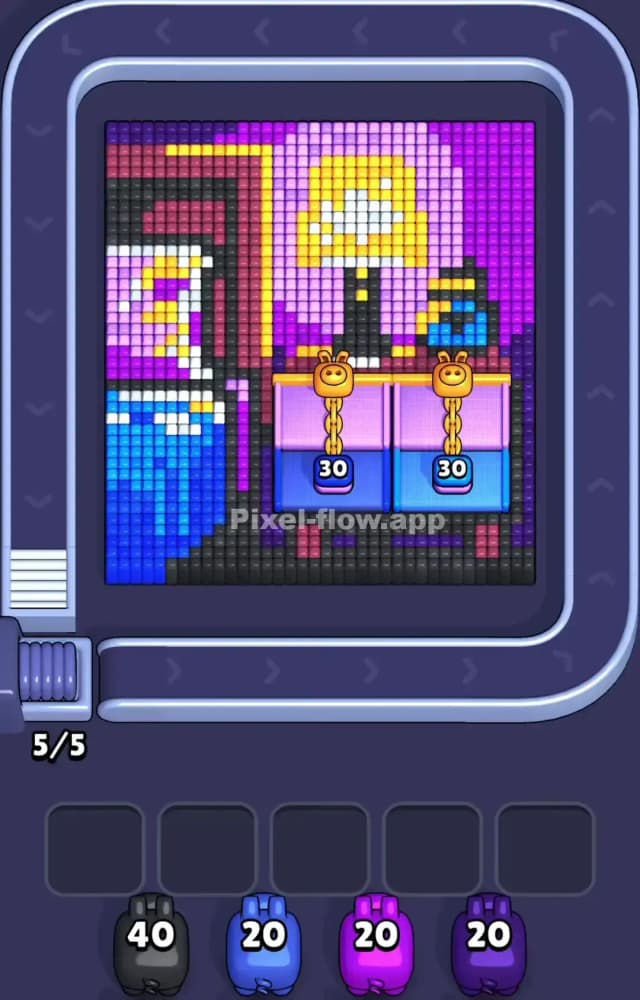 Pixel Flow Level 986 Gameplay