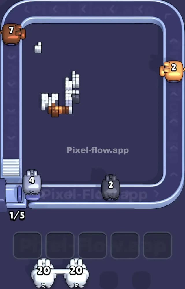 Pixel Flow Level 1026 Solution 3