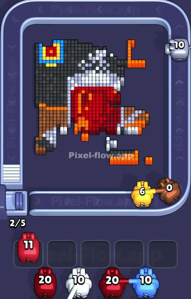 Pixel Flow Level 1217 Solution 2