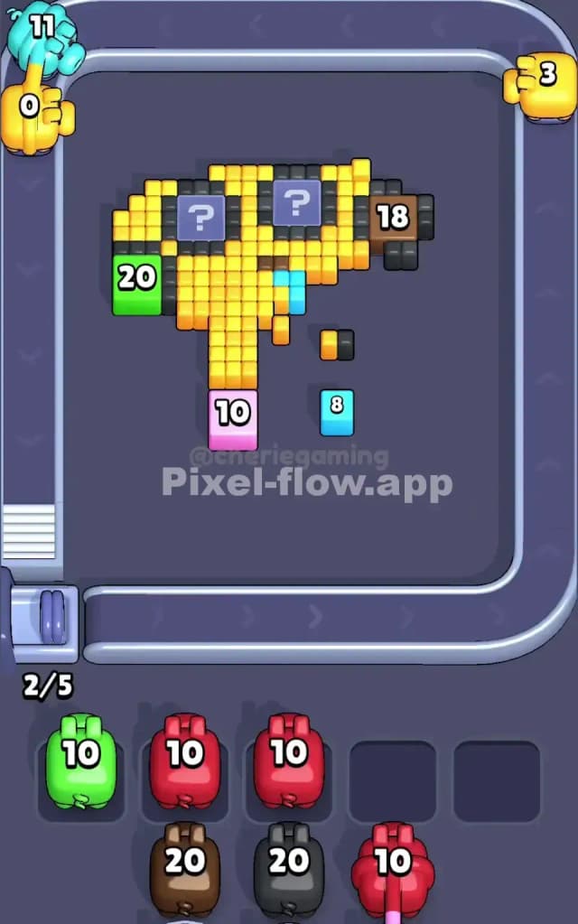 Pixel Flow Level 162 Solution 2