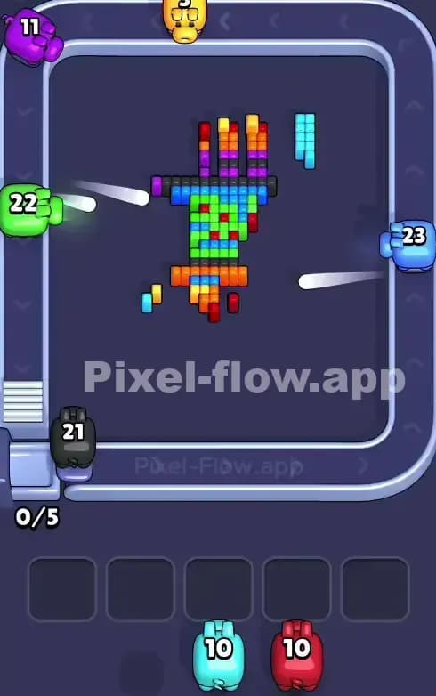 Pixel Flow Level 851 Solution 3