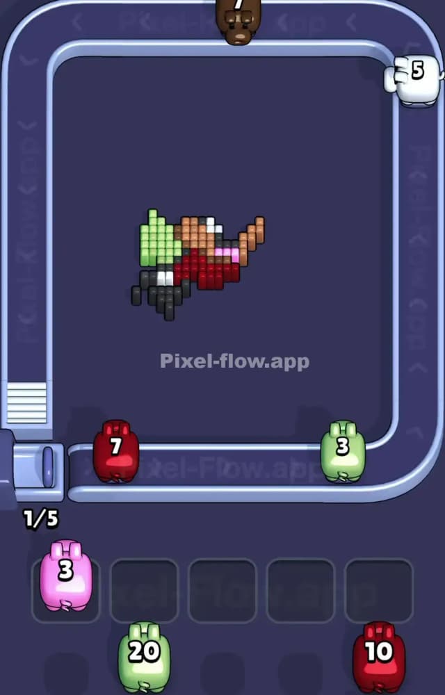 Pixel Flow Level 1182 Solution 3
