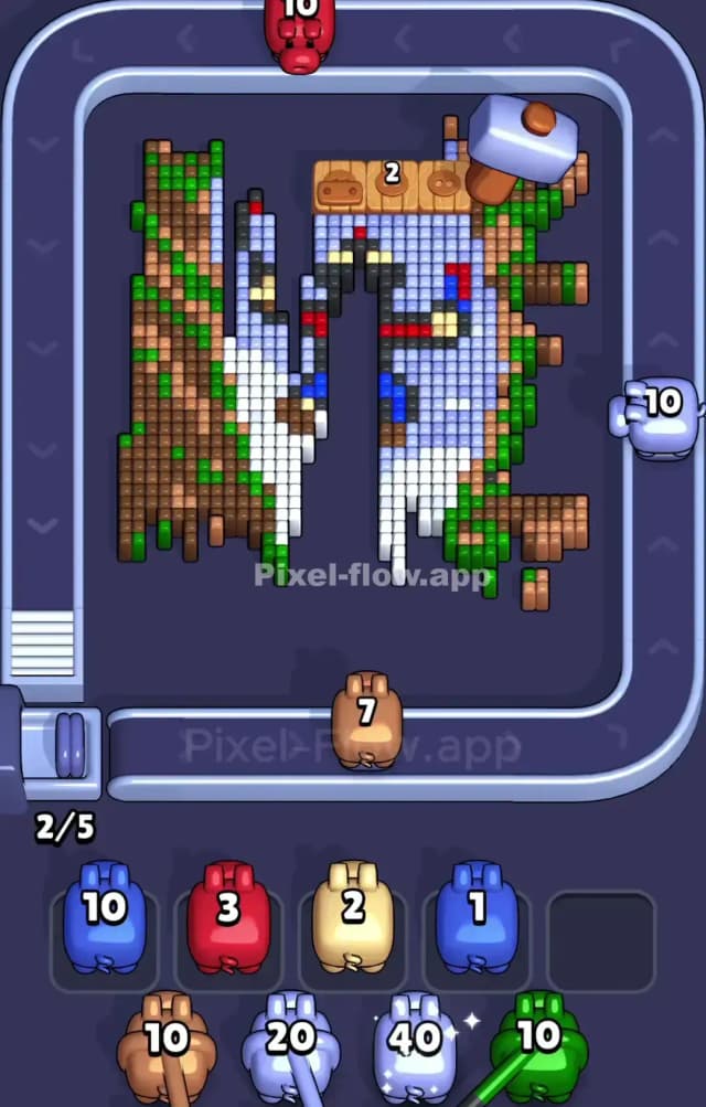 Pixel Flow Level 929 Solution 2